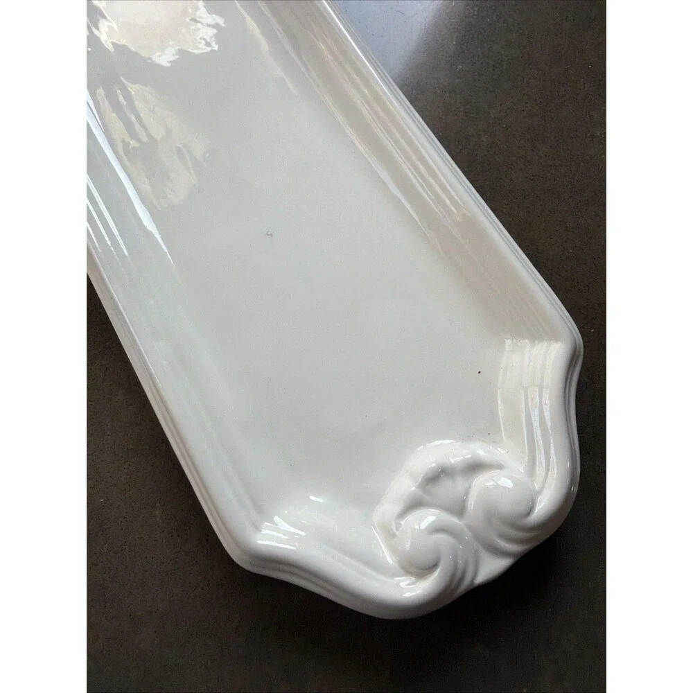 Vintage 3D Strawberry Ceramic 12” Serving Snack Dessert Tray by Kaldun & Bogle